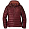 Outdoor Research W HELIUM DOWN HOODED JACKET, Madder