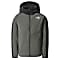 The North Face YOUTH GLACIER FULL ZIP HOODIE, TNF Medium Grey Heather