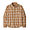 Patagonia M L/S COTTON IN CONVERSION LW FJORD FLANELL SHIRT, Libbey - Dark Camel