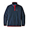 Patagonia M MICRO D SNAP-T PULLOVER, New Navy w/Classic Red