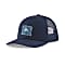 Patagonia FLY THE FLAG LABEL TRUCKER HAT, New Navy