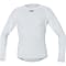 Gore M GORE WINDSTOPPER BASE LAYER THERMO L/S SHIRT, Light Grey - White