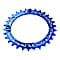 Race Face CHAINRING NARROW WIDE 4-BOLT 104MM 10/11/12-SPEED 36/38T, Blue