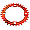 Race Face CHAINRING NARROW WIDE 4-BOLT 104MM 10/11/12-SPEED 36/38T, Orange