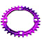 Race Face CHAINRING NARROW WIDE 4-BOLT 104MM 10/11/12-SPEED 36/38T, Purple