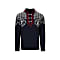 Dale of Norway M HODUR SWEATER, Navy - Offwhite - Red Rose
