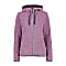 CMP W JACKET FIX HOOD KNITTED, Purple Fluo - Anthracite