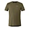 Super.Natural M TO INFINI TEE, Olive Night Melange - Silver Reflective