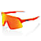 100% S3 HIPER MIRROR LENS, Soft Tact Neon Orange - HiPER Red Multilayer Mirror