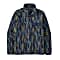 Patagonia M LIGHTWEIGHT SYNCHILLA SNAP T-PULLOVER, Climbing Trees Ikat - New Navy