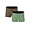 Super.Natural M BASE BOXER DOUBLE PACK, Loden Frost - Stone Grey