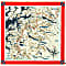 Fjällräven SWEDISH CLASSIC MAP SCARF, True Red