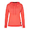 Super.Natural W FUNNEL HOODIE, Living Coral