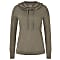 Super.Natural W FUNNEL HOODIE, Stone Grey