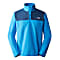 The North Face M TKA GLACIER SNAP-NECK PULLOVER, Shady Blue - Supersonic Blue