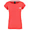 The North Face W TANKEN TANK, Cayenne Red - TNF White