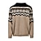 Dale of Norway M RANDABERG SWEATER, Brown - Black - Offwhite