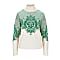 Dale of Norway W ROSENDAL SWEATER, Offwhite - Bright Green