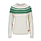 Dale of Norway W VAGSOY SWEATER, Offwhite - Bright Green