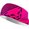 Dynafit GRAPHIC PERFORMANCE HEADBAND, Pink Glo - Black Out