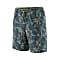 Patagonia M MULTI TRAILS SHORTS - 8 INCH, Lands and Waters - Sedge Green