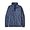Patagonia W MICRO D SNAP-T PULLOVER, Climbing Trees Ikat: Sound Blue