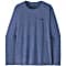 Patagonia W L/S CAP COOL DAILY GRAPHIC SHIRT - WATERS, Boardshort Logo - Current Blue X-Dye