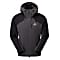 Mountain Equipment M FRONTIER HOODED JACKET, Anvil Grey - Black