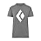 Black Diamond M CHALKED UP TEE (PREVIOUS MODEL), Charcoal Heather