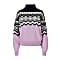 Dale of Norway W RANDABERG SWEATER, Lavender - Navy - Offwhite - Green