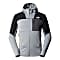 The North Face M STORMGAP POWERGRID HOODIE, Monument Grey - Anthracite Grey - TNF Black