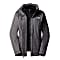 The North Face W EVOLVE II TRICLIMATE JACKET, Smoked Pearl - TNF Black