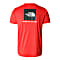 The North Face M REAXION RED BOX TEE, Fiery Red