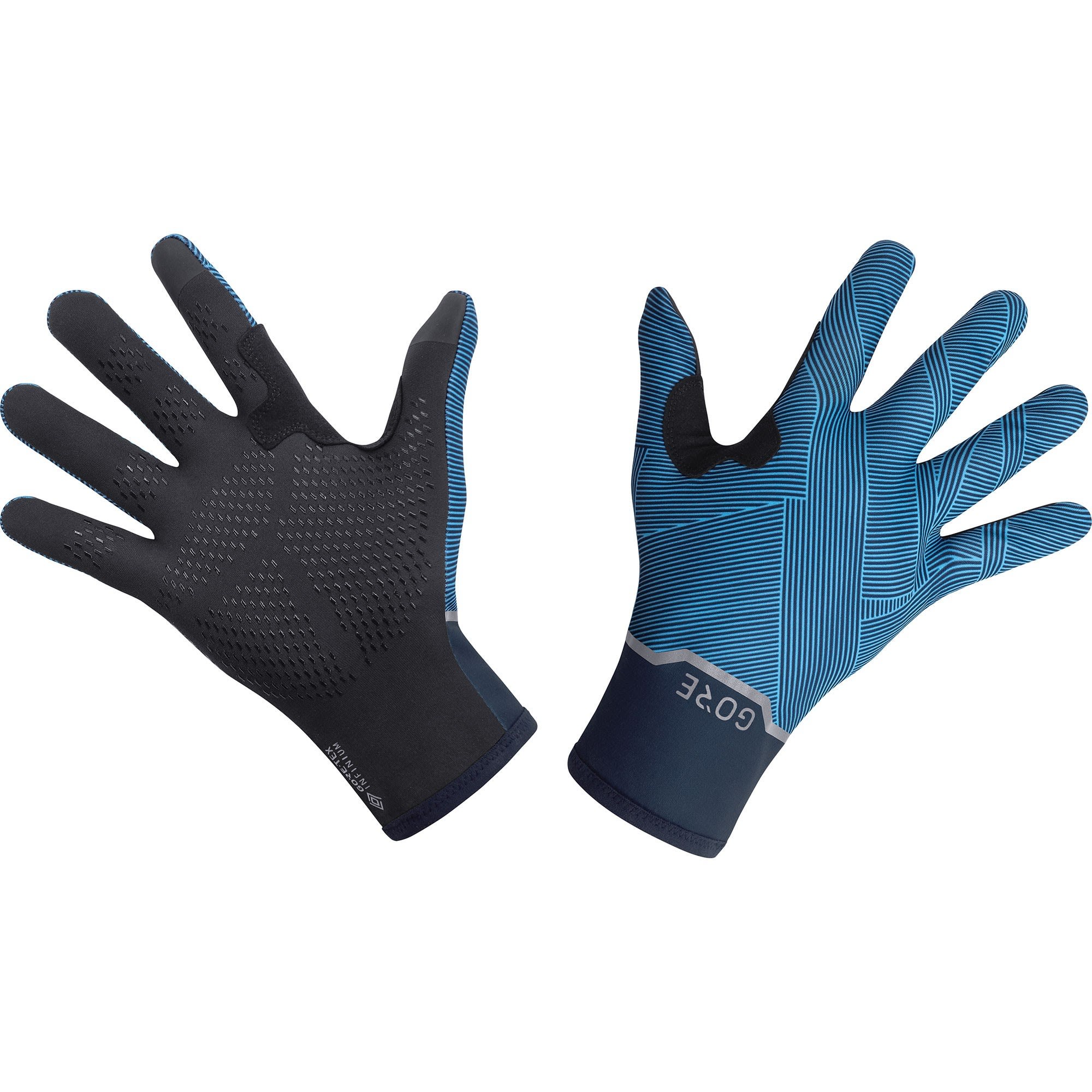 Gore Wear Atmungsaktiver elastischer GoreTex® Infinium™ Handschuh Orbit Blue - Dynamic Cyan