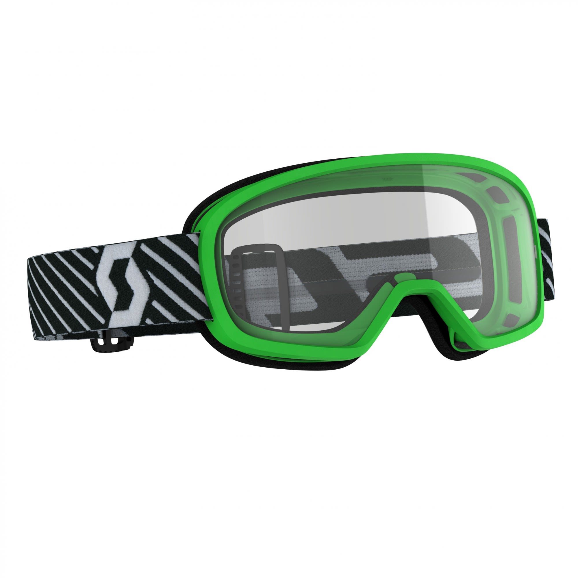 Scott Praktische schlichte Kinder OffRoad Schutzbrille Green - Clear