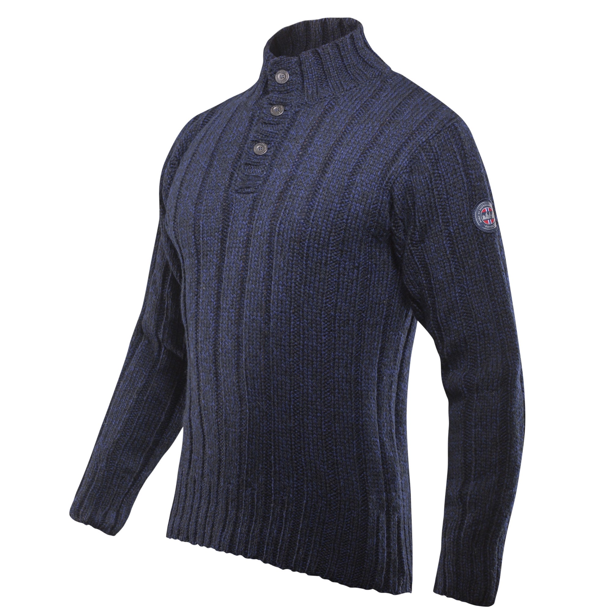 Devold Warmer traditioneller Woll Pullover Dark Blue Melange