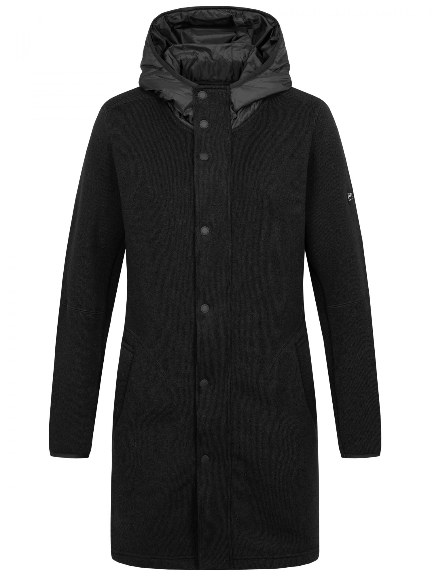 SuperNatural Atmungsaktiver warmer Damen Mantel Jet Black