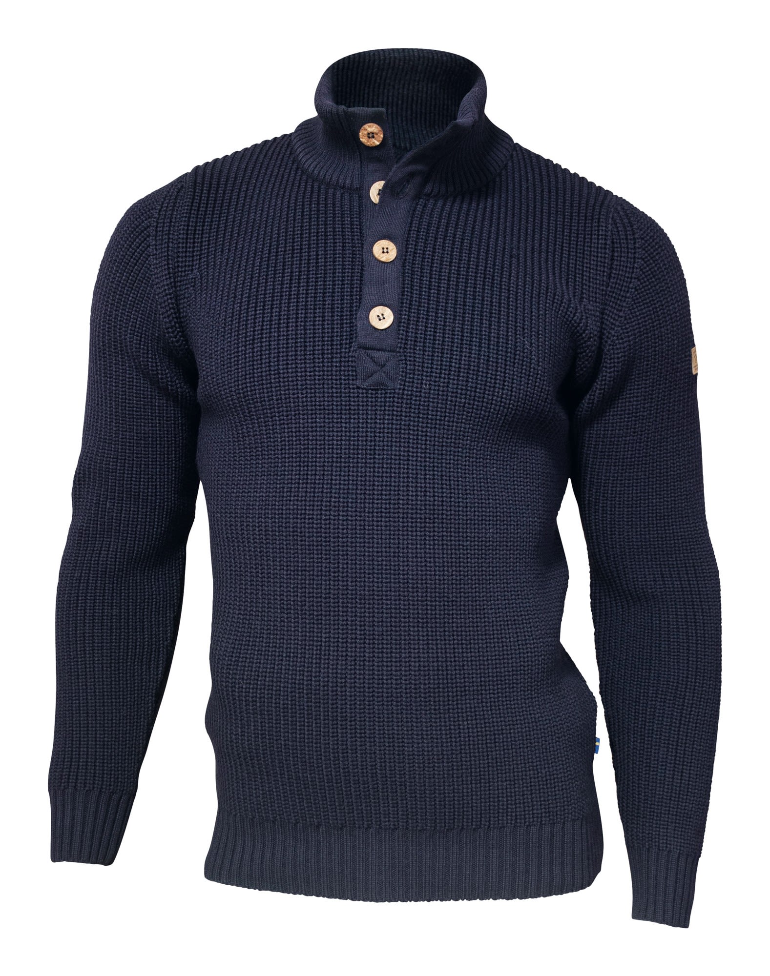 Ivanhoe of Sweden Trendiger moderner Herren Woll Sweater Navy