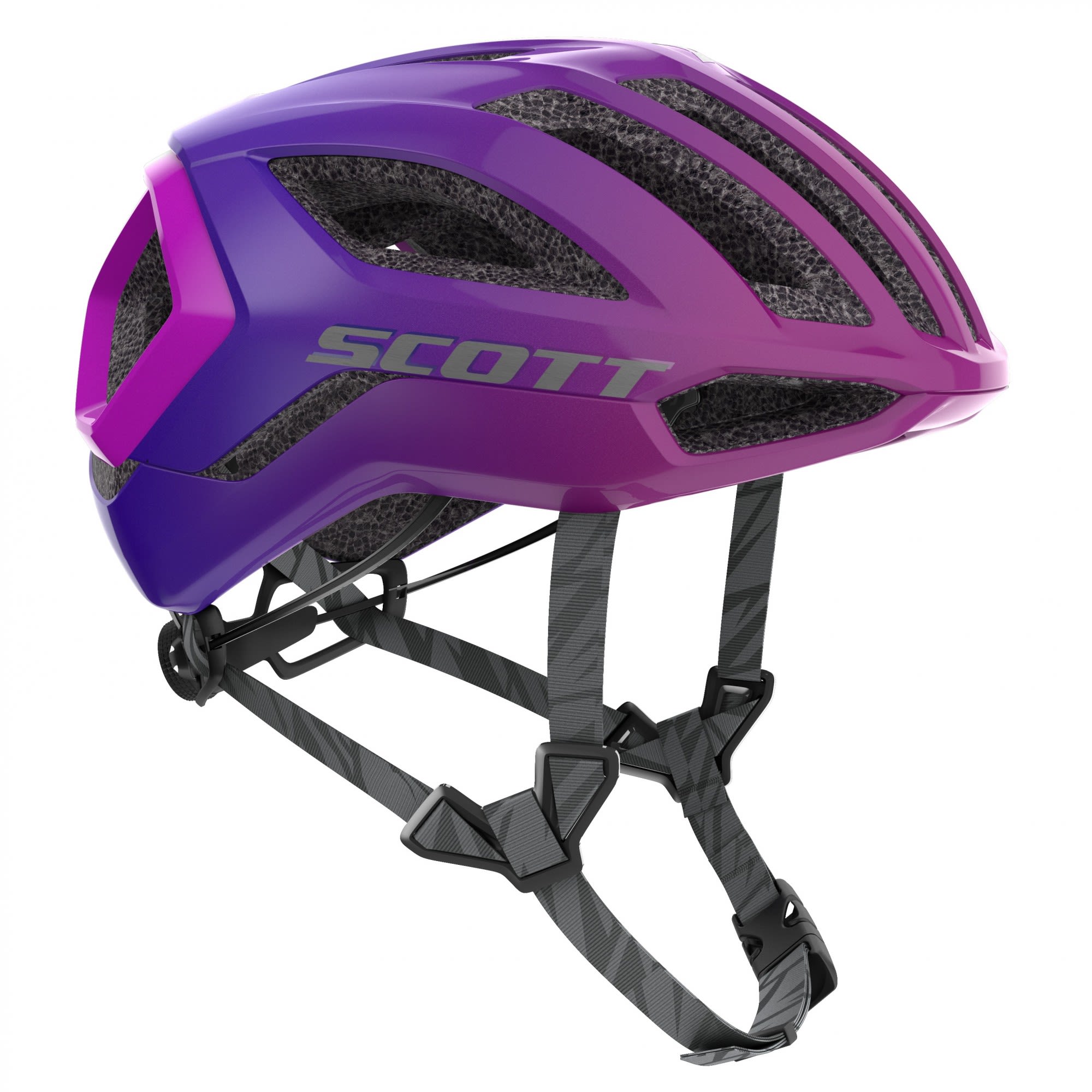 Scott Belüfteter aerodynamischer MIPS® Fahrradhelm Black - Drift Purple
