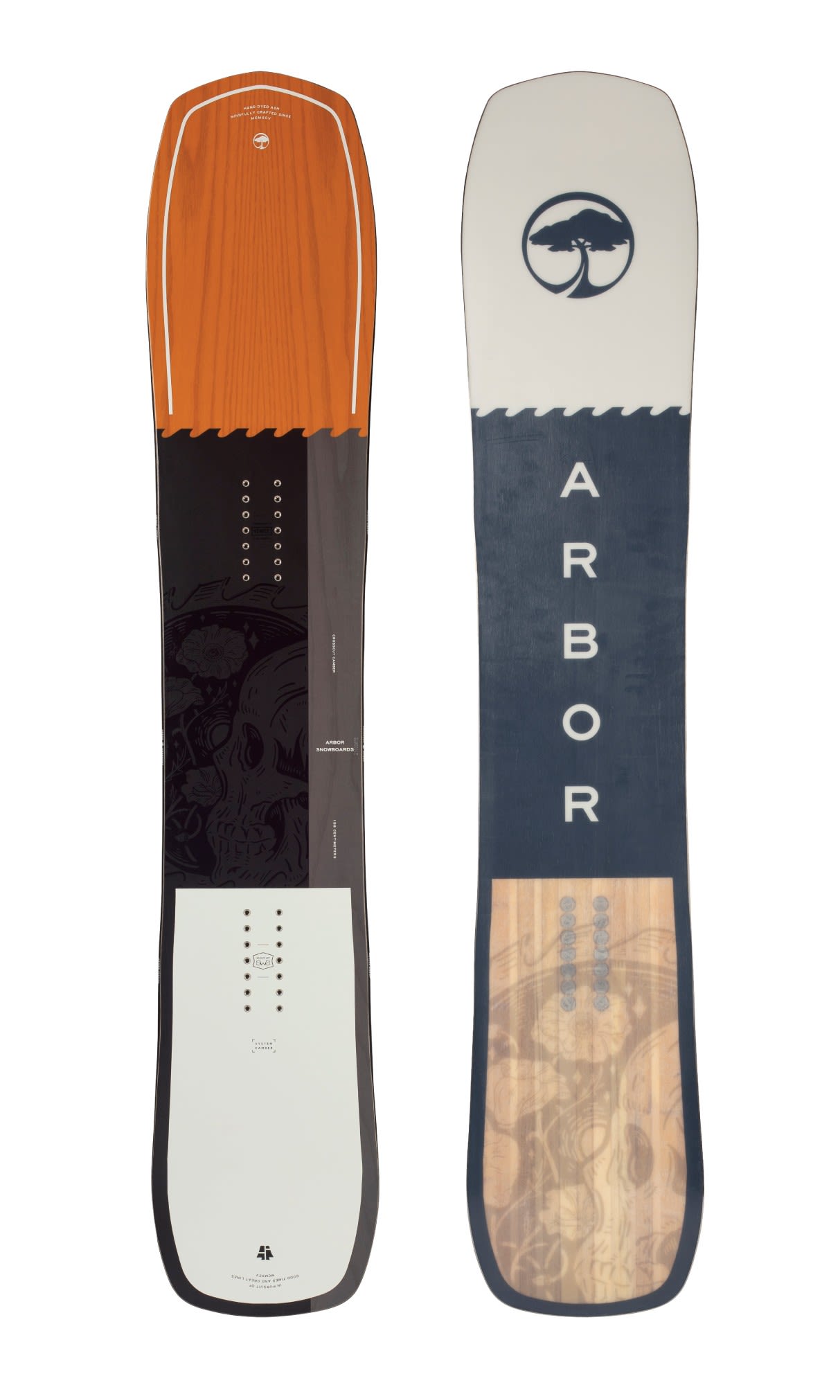 Arbor Carvfähiges moderates Backcountry Snowboard Ash - Black