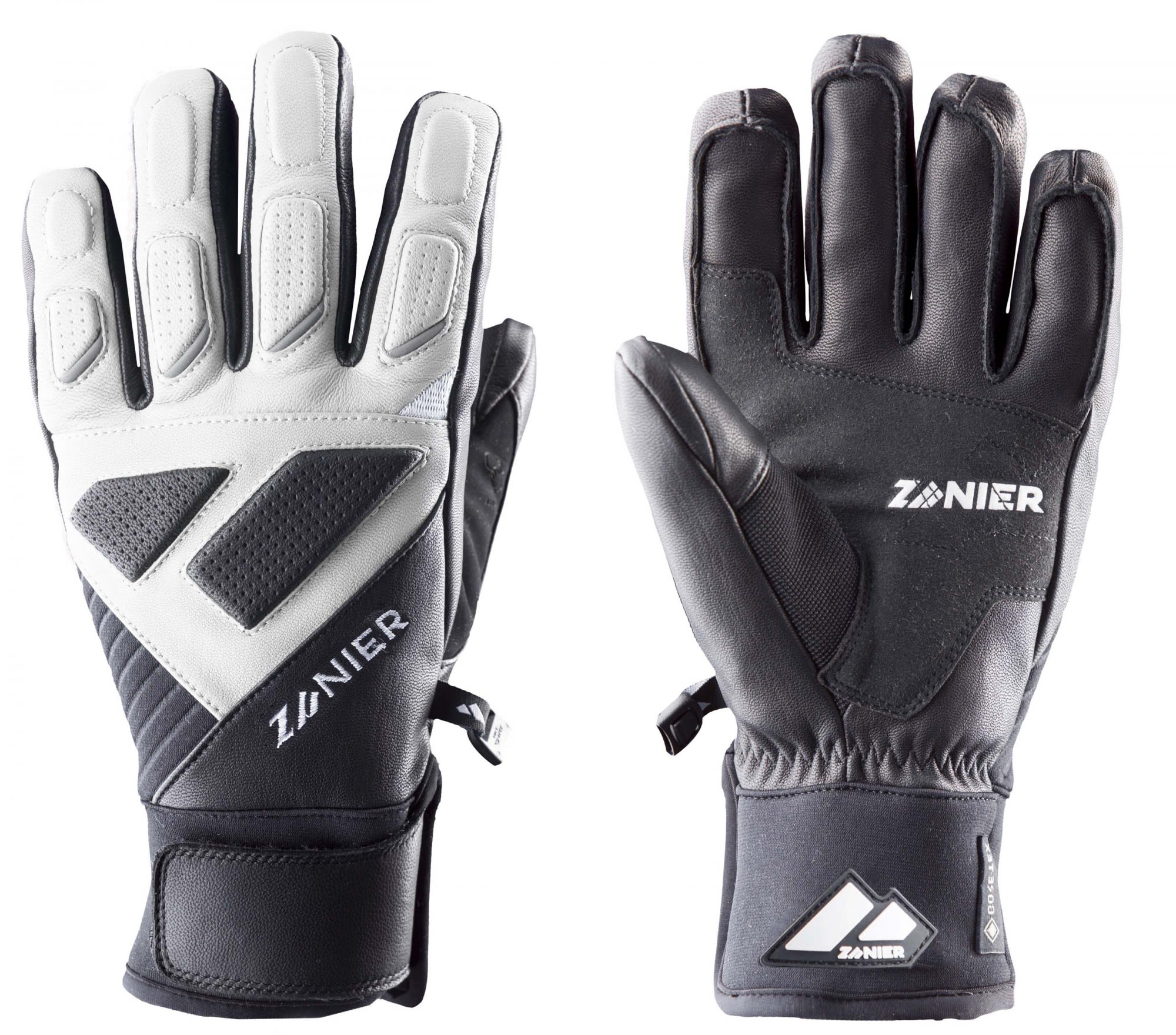 Zanier Warmer griffiger Handschuh Black - White