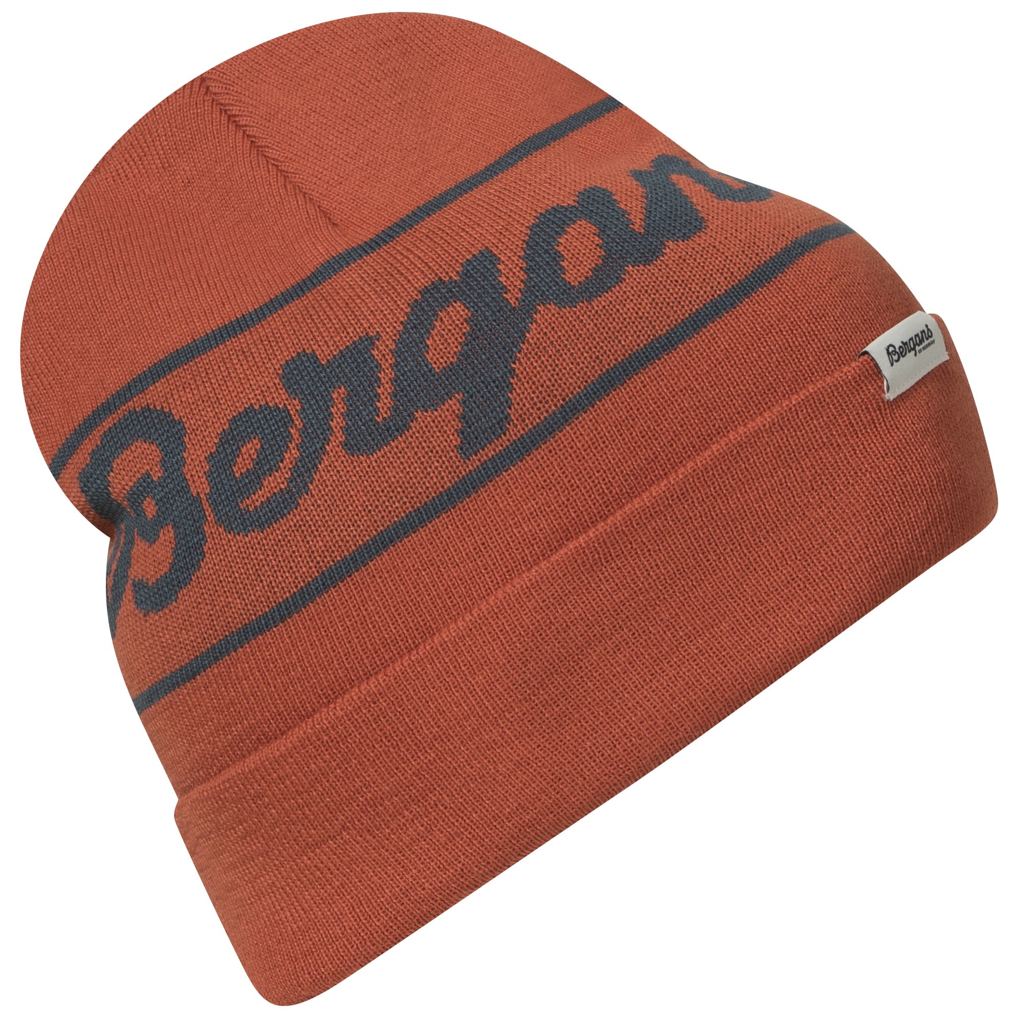 Bergans Bequeme Logo Strickmütze Brick - Orion Blue