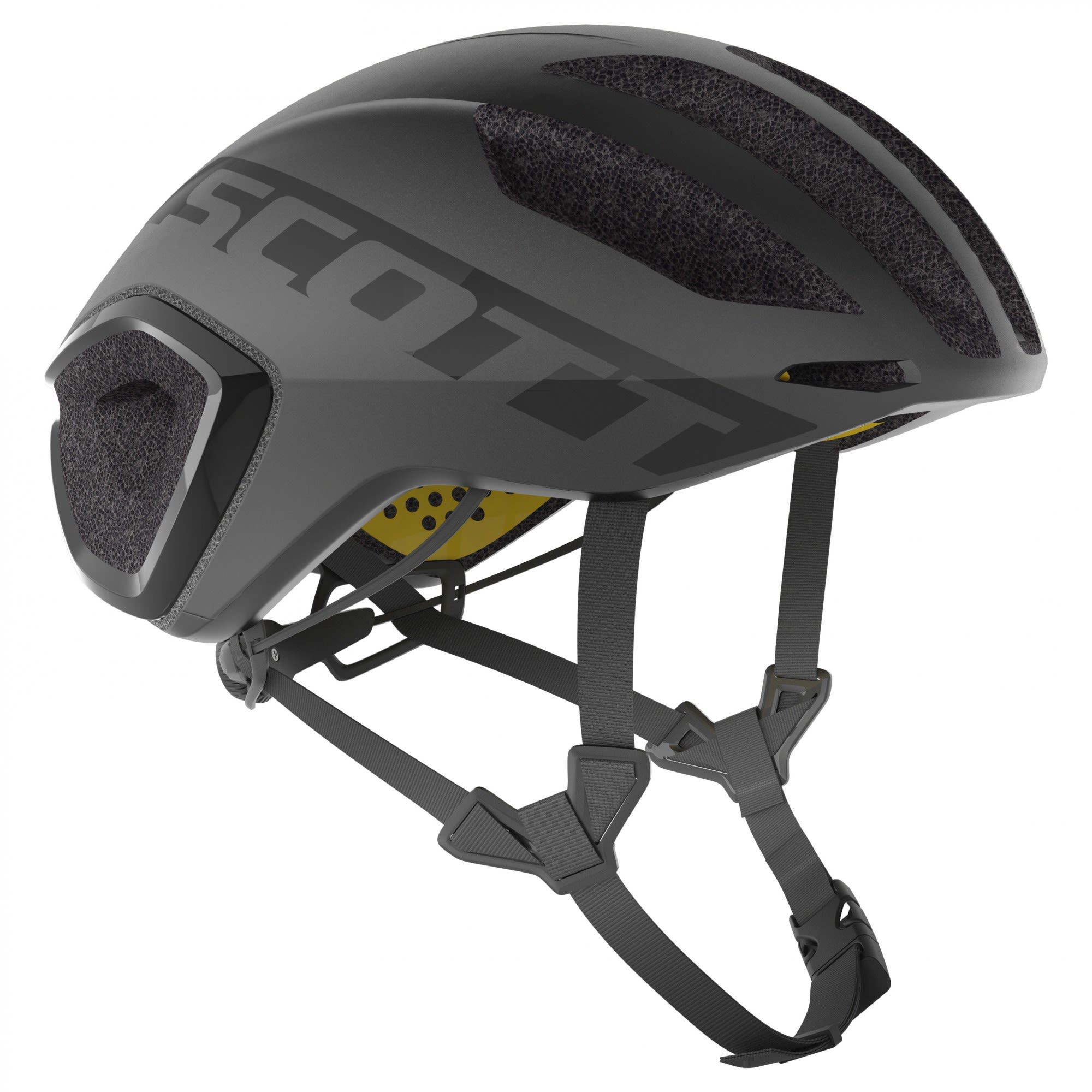 Scott Aerodynamischer belüfteter MIPS® Rennrad Helm Black