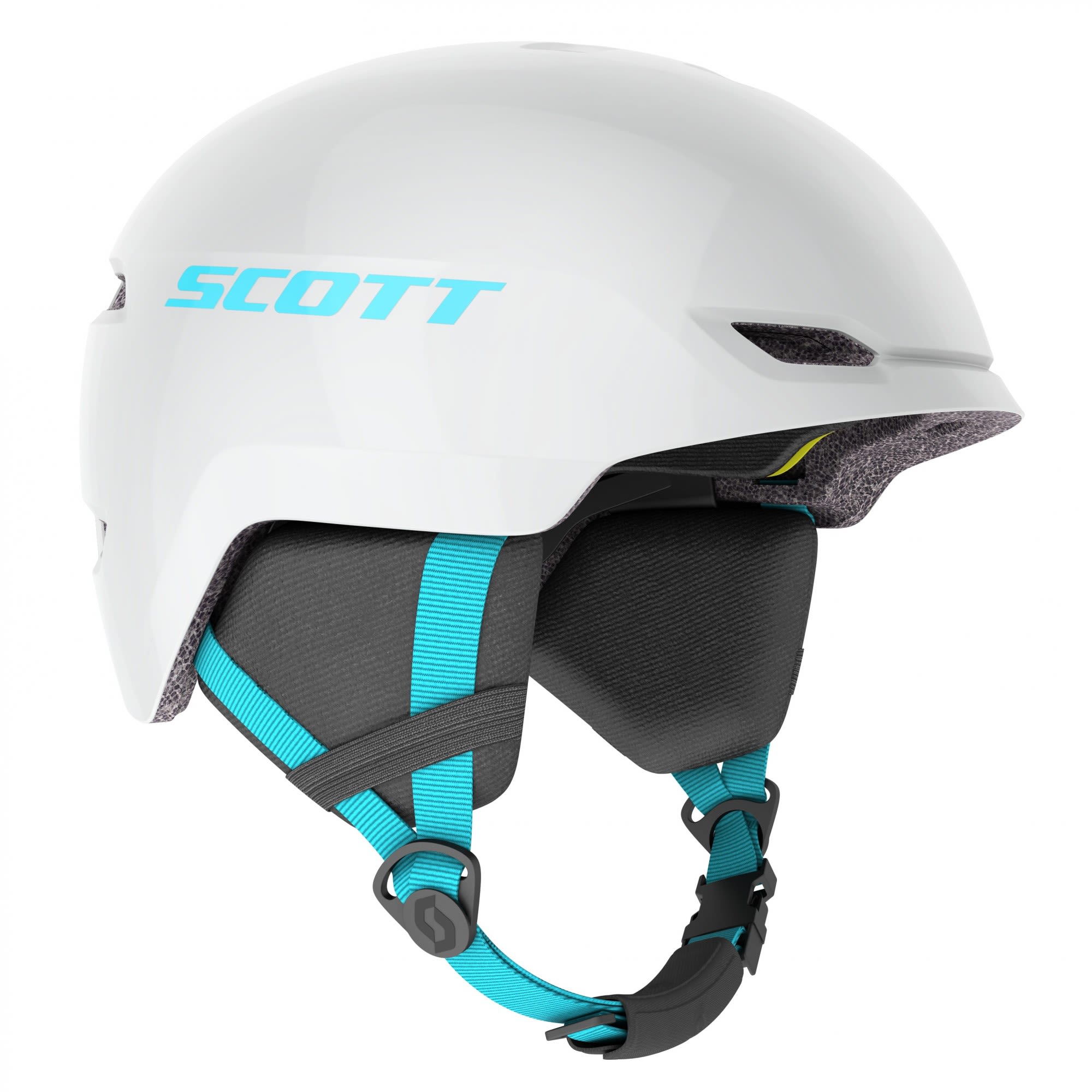 Scott Vielseitiger Kinder MIPS® Ski und Snowboardhelm Pearl White - Breeze Blue
