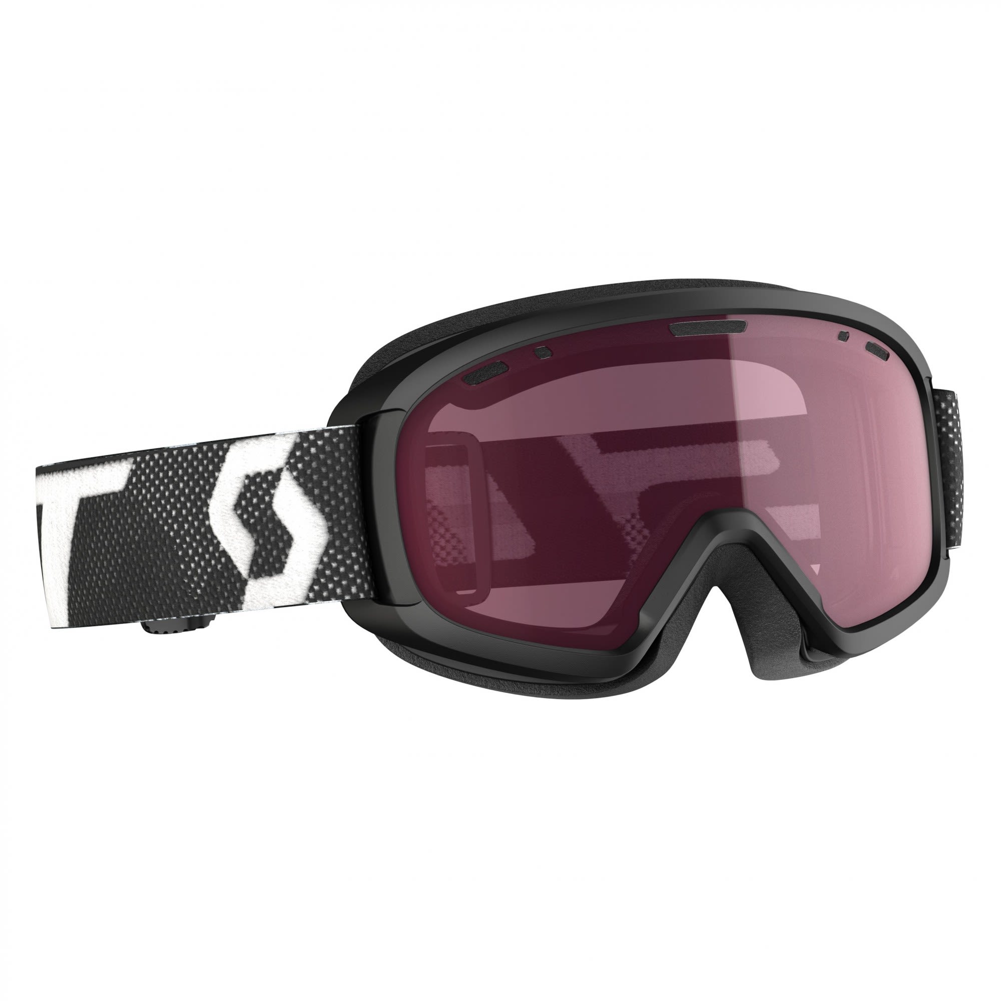 Scott Klassische komfortable Kinder Ski und Snowboardbrille High Viz Pink - Enhancer