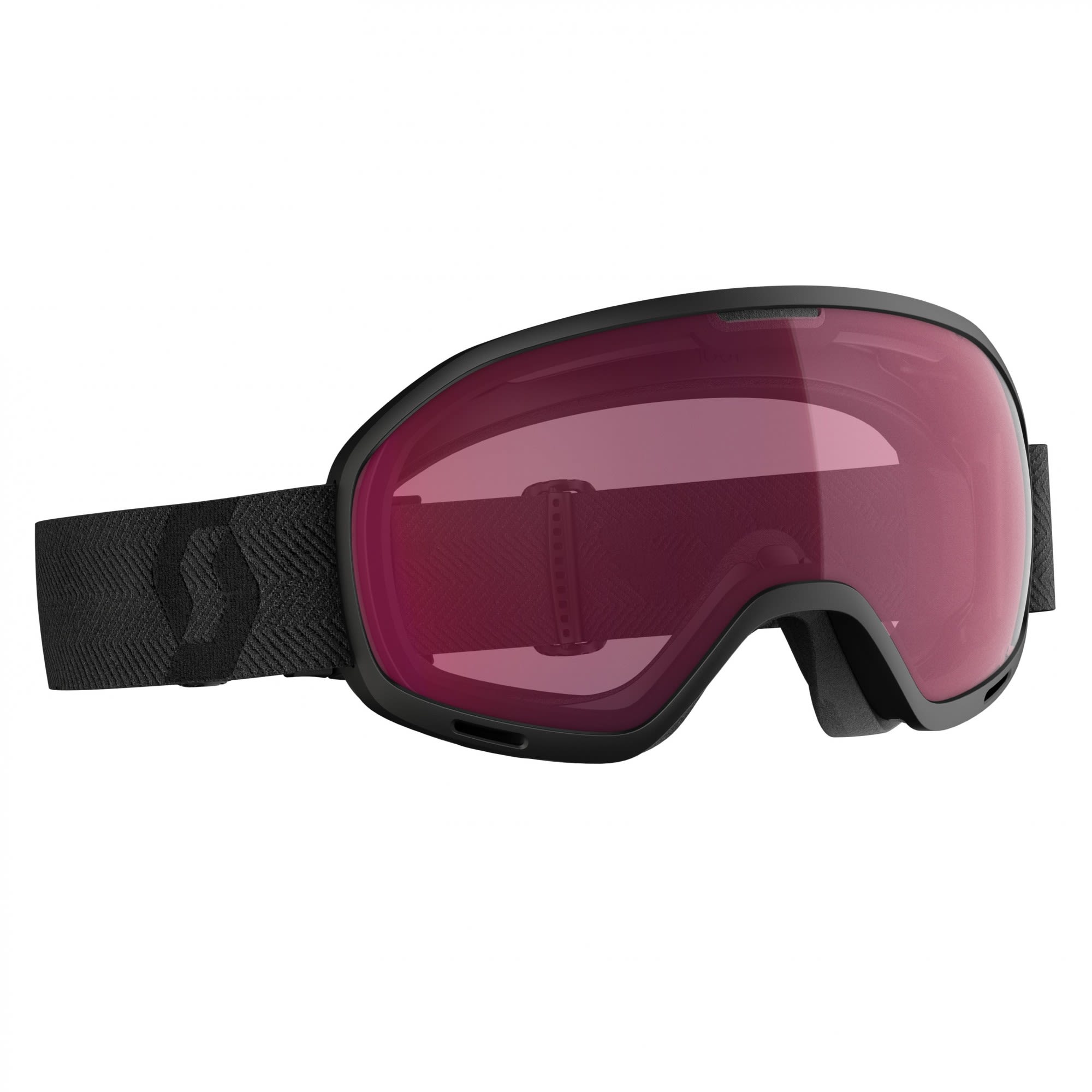 Scott Brillenkompatible komfortable Ski und Snowboardbrille Mountain Black - Enhancer