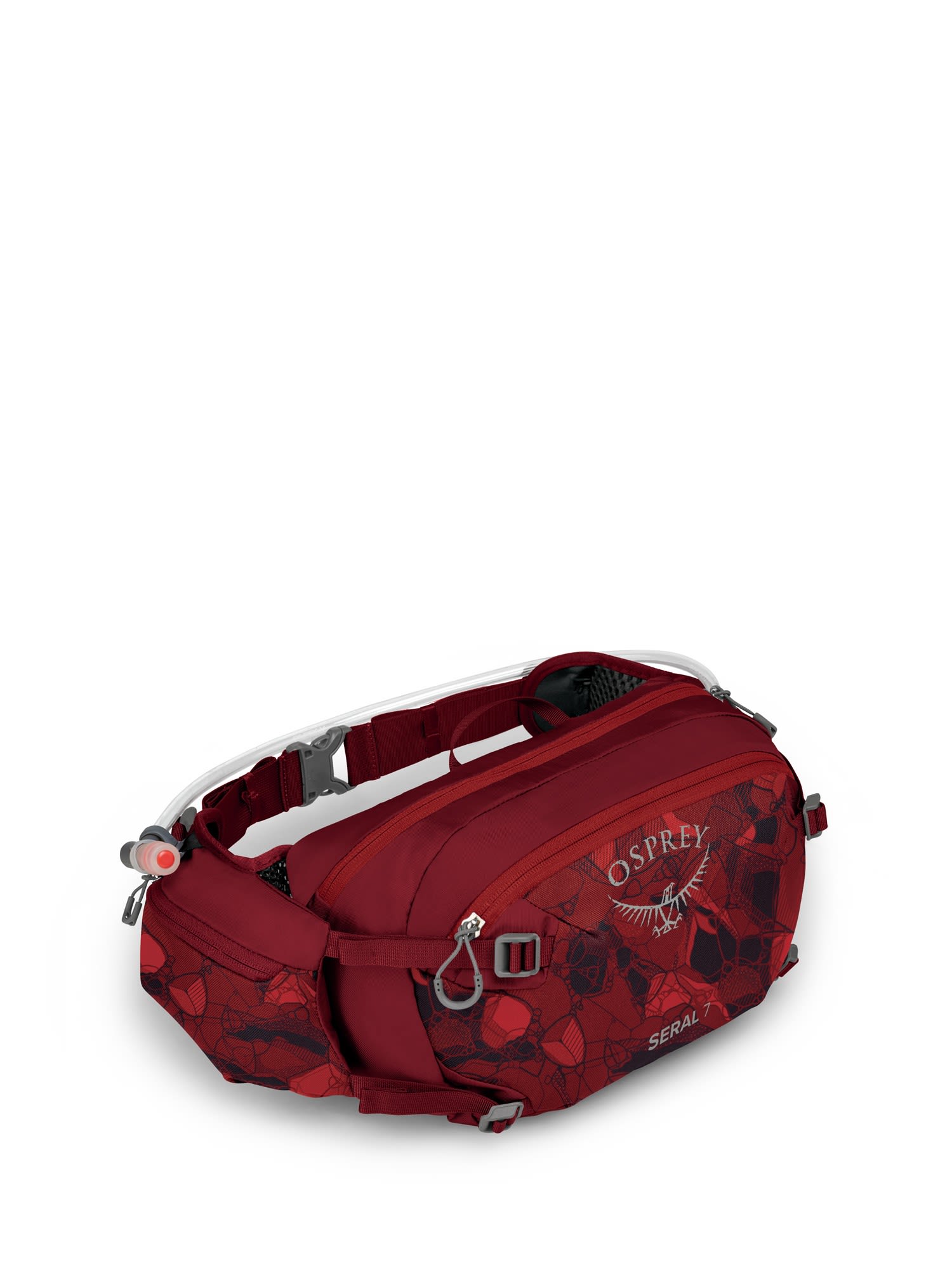 Osprey Leichte komfortable Fahrrad Hüfttasche  7l Claret Red