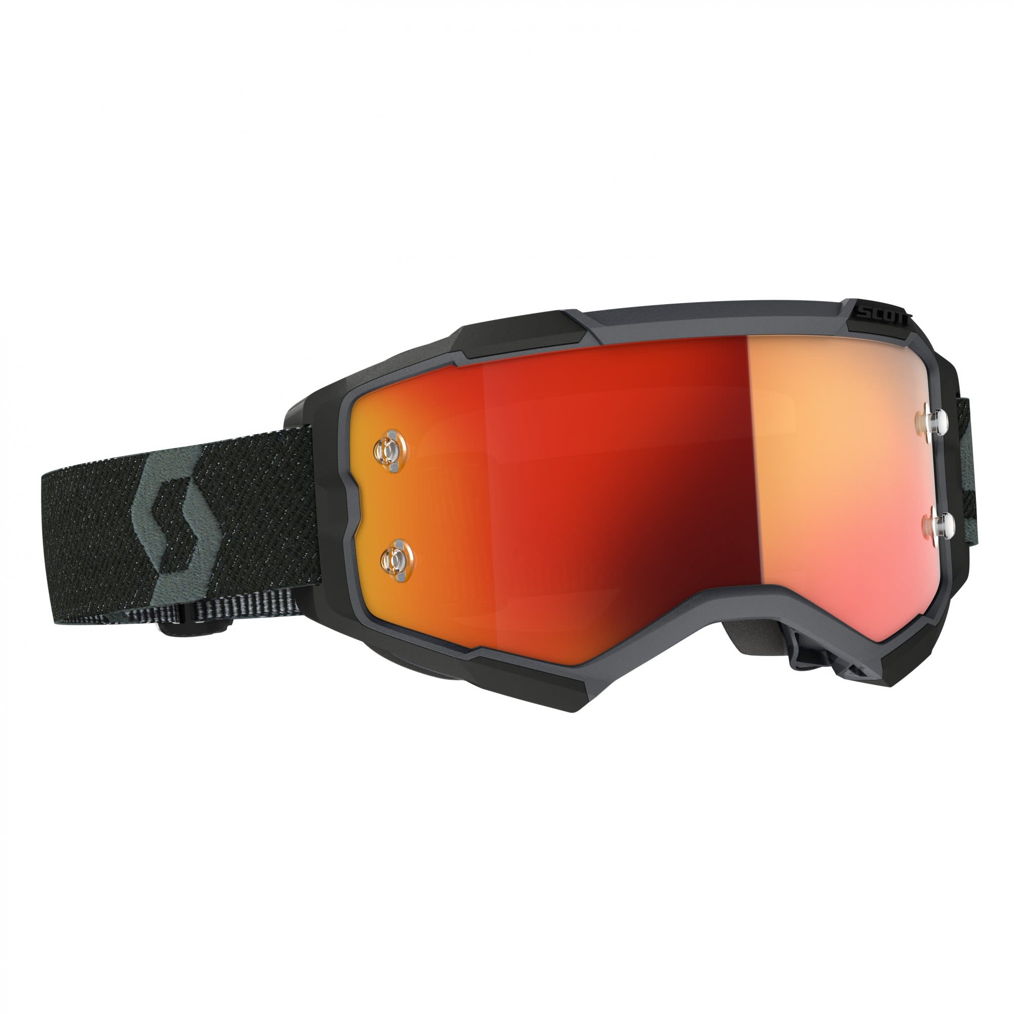 Scott Leistungsstarke moderne Enduro Schutzbrille Black - Orange Chrome Works