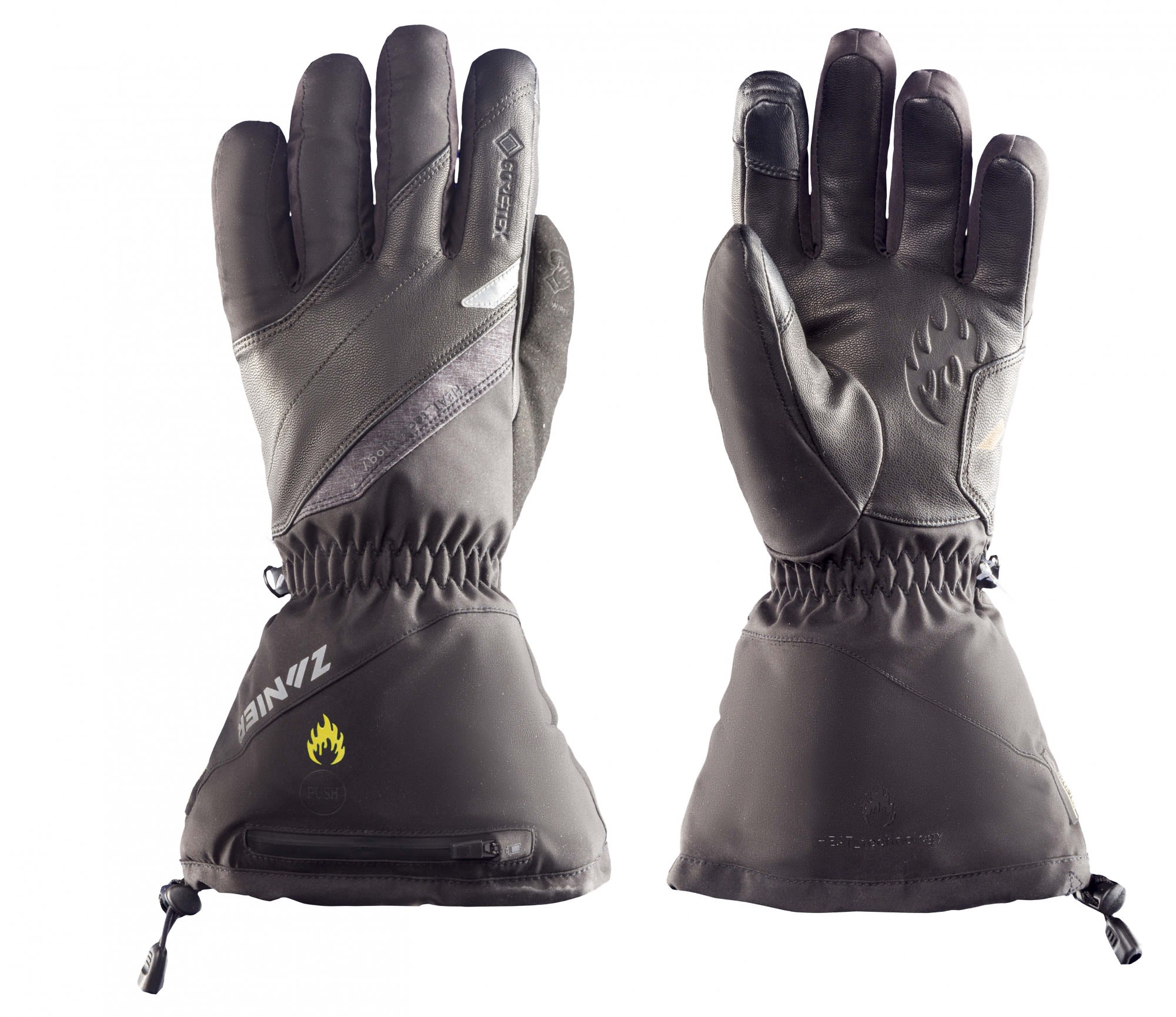 Zanier Robuster beheizbarer Handschuh Black