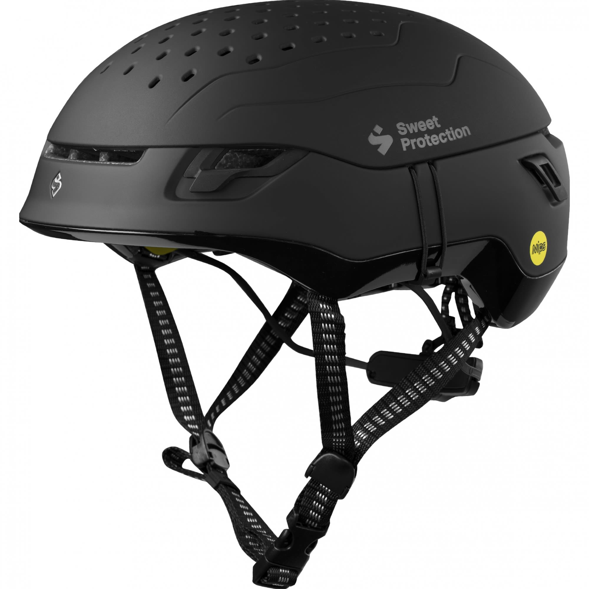 Sweet Protection Leichter innovativer MIPS Bergsport Helm Dirt Black